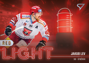 Jakub Lev Hradec Kralove Tipsport ELH 2022/23 SportZoo 2. serie Red Light #RL-12